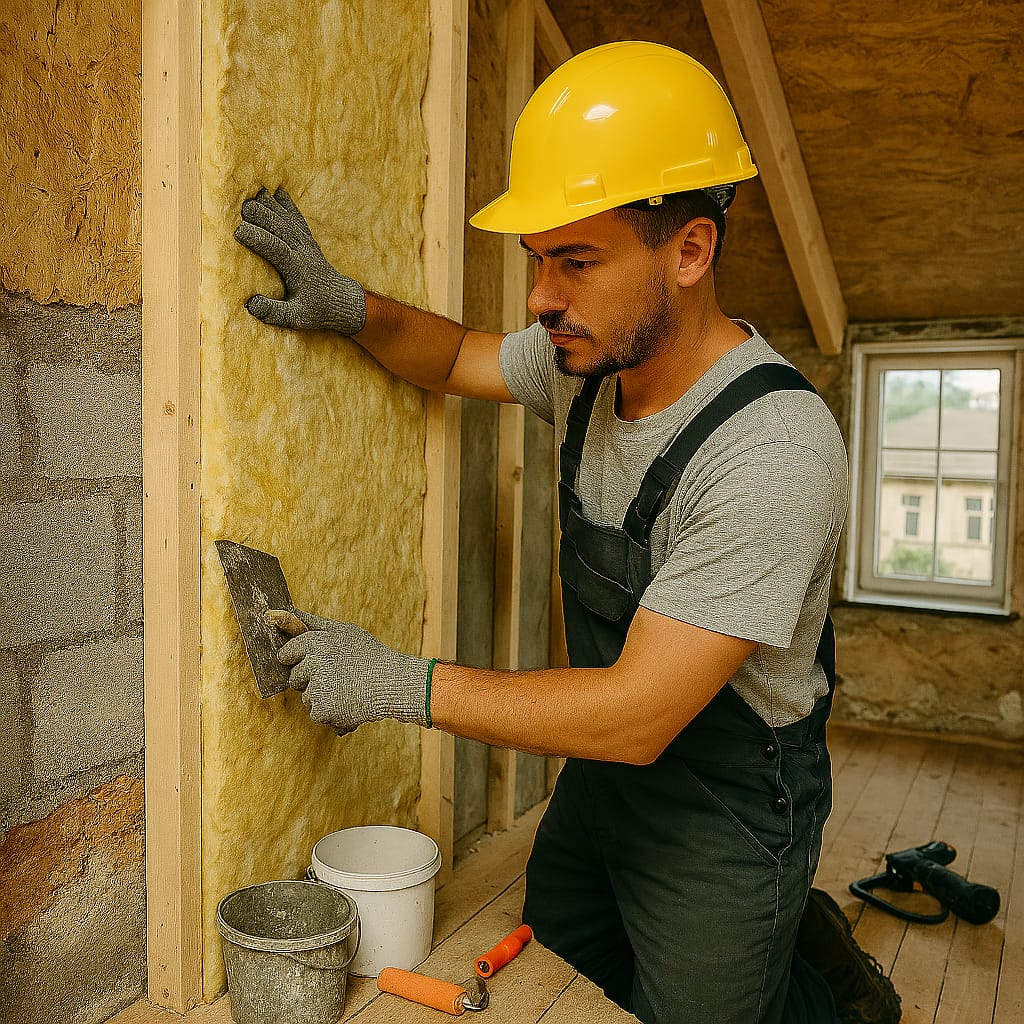 Travaux d’isolation thermique pour maison en Belgique